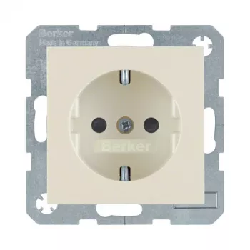 Berker 47238982 SCHUKO zásuvka s vyklápacím krytom, podomietková, 16A 250V, biela (RAL 9010)