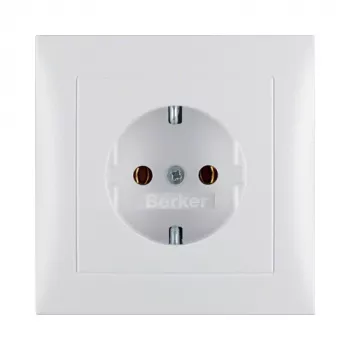 Berker 47429909 podomietková zásuvka s krytom S.1, Schuko typ F, 16A 250V, polarwhite
