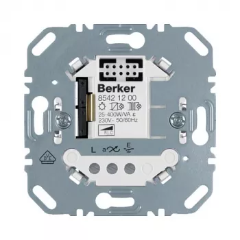 Berker 85421200 univerzálny modul tlačidlového stmievača, 1-kanálový, pod omietku, 230 V, 20-420 W/VA, kompatibilný s LED
