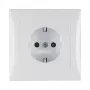 Berker S.1 SCHUKO zásuvka s krytom, polarwhite (typ F, 16 A, 250 V, podomietková)
