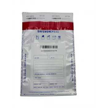 BESTPAK SAFEMONEYBAG bezpečnostné vkladacie obálky transparentné B5 190x260+35 mm 100 kusov