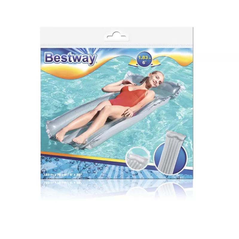 Bestway 44013 nafukovacia matrace na plávanie sivá 183 x 76 cm