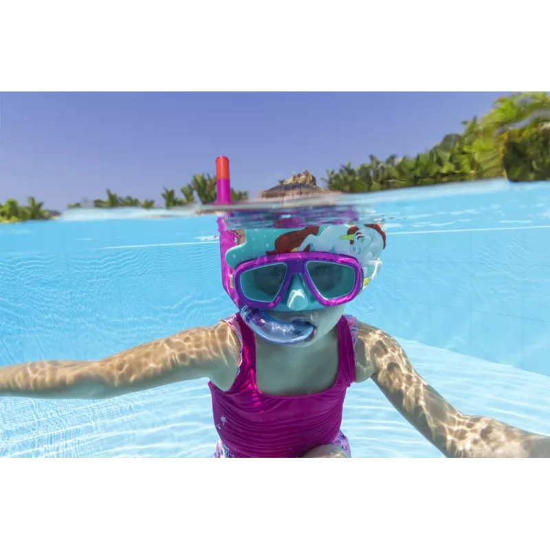 Bestway Hydro-Swim potápačská maska a šnorchel sada - ružová