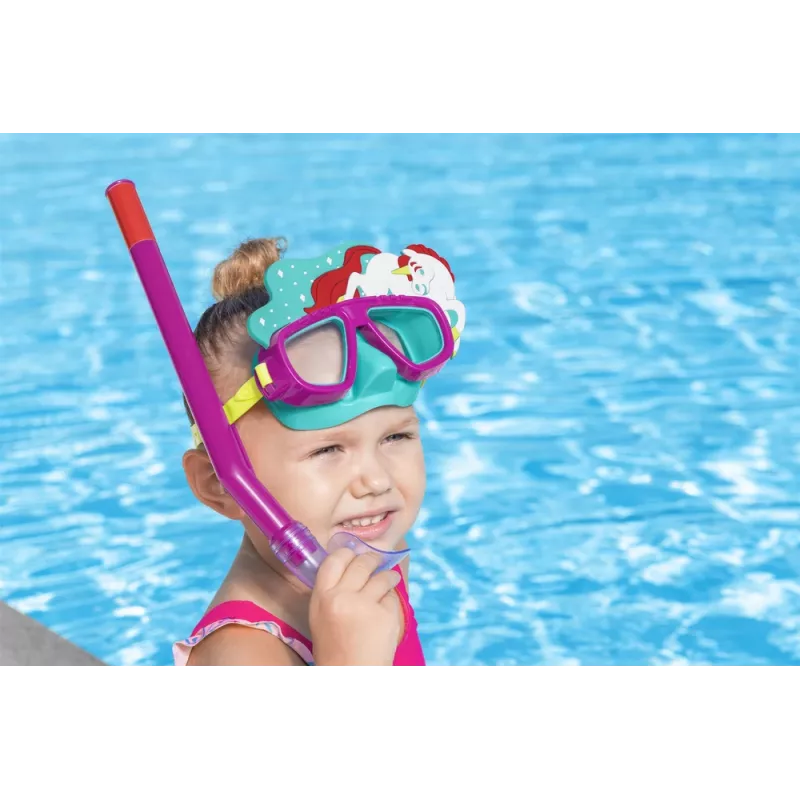 Bestway Hydro-Swim potápačská maska a šnorchel sada - ružová