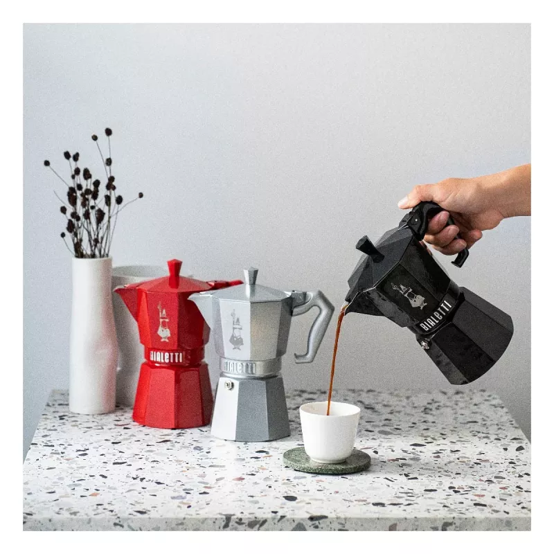 Bialetti MOKA EXCLUSIVE 3TZ čierny (9065) espreso kávovar na sporák