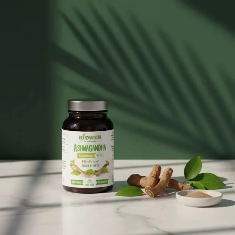 BIOWEN Ashwagandha – výživový doplnok pre ľudí – 120 kapsúl