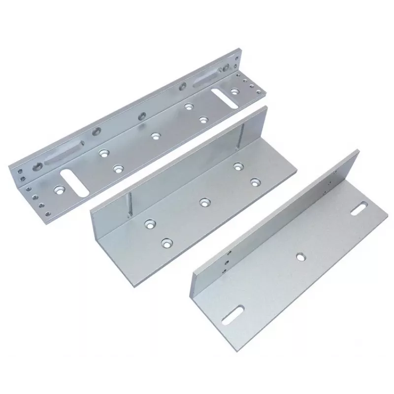BIRA MG280ZL ZL-Type montážna sada uholníkov pre HARTTE 280kg elektromagnetické zámky, hliník, strieborná
