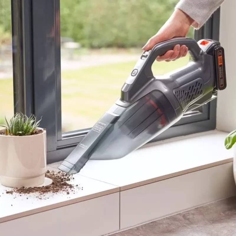 BLACK+DECKER BCHV001C1 Powerconnect 12V ručný vysávač do auta, 0,56L bez vrecka, čierna/sivá/oranžová