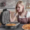BLACK+DECKER BXFC3200E 1400 W belgická vaflovačka – nepriľnavý povrch, nastaviteľný termostat, nehrdzavejúca oceľ