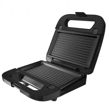 BLACK+DECKER BXSA754E 3-in-1 sendvičovač, vaflovač a gril s 3 vymeniteľnými nepriľnavými platňami, 750 W, nehrdzavejúca oceľ