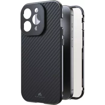 Black Rock Cover 360° sklo pre Apple iPhone 15 Pro, pravá karbon (00221268)
