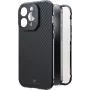 Black Rock Cover 360° sklo pre Apple iPhone 15 Pro, pravá karbon (00221268)