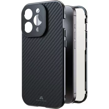 Black Rock Cover 360° sklo pre Apple iPhone 16 Pro, pravá karbon (00228093)
