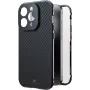 Black Rock Cover 360° sklo pre Apple iPhone 16 Pro, pravá karbon (00228093)