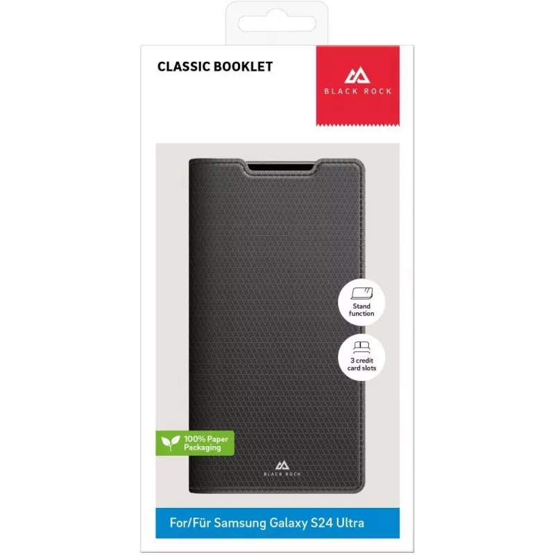 Black Rock The Classic Folio puzdro pre Samsung Galaxy S23 Ultra, čierna 00226129