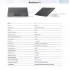 Blackview K1 Bluetooth klávesnica bezdrôtová ultra slim 10 palcov – 280mAh batéria, Bluetooth 3.0, kompatibilná s Windows / Android / iOS, čierna sivá