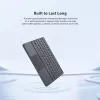 Blackview K1 Bluetooth klávesnica bezdrôtová ultra slim 10 palcov – 280mAh batéria, Bluetooth 3.0, kompatibilná s Windows / Android / iOS, čierna sivá