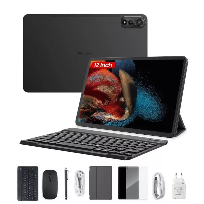 Blackview MEGA 2 Tablet 12 palcov 6/256GB 4G LTE so sadou klávesnica, puzdro, stylus a myš, zelený