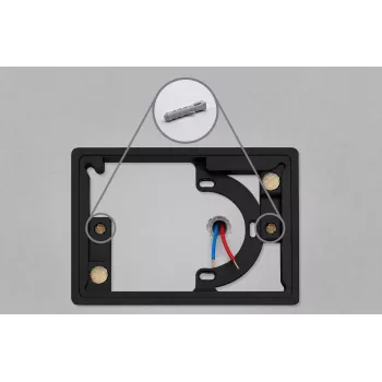 Blebox framePanelM čierny zabudovací nástenný montážny rám pre ControlPanelM