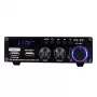 Blitzwolf AS-22 audio zosilňovač, 45 W, Bluetooth 5.0, USB + diaľkový ovládač (čierna)
