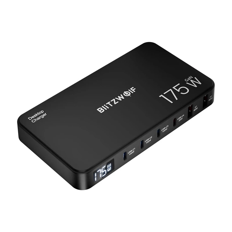 Blitzwolf BW-S30 6-in-1 nabíjacia stanica 4xUSB-C + 2xUSB 175W
