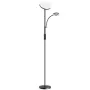BLITZWOLF dvojitá stojacia lampa s diaľkovým ovládačom BlitzWill BWL-FL-0001, 36W (čierna)