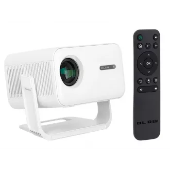 BLOW AndroidTV FullHD MaxView prenosný projektor biely
