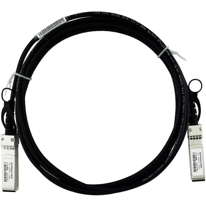 BlueLAN kompatibilný Molex 747521058 10GBASE-CR pasívny SFP+ na SFP+ Direct Attach kábel, 0,5m, AWG30