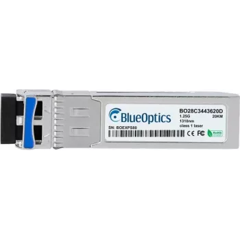 BlueOptics BO28C3443620DIN cSFP 2-kanálový BiDi transceiver, LC-Duplex, 1000BASE-2BX-U, Singlemode vlákno, TX:1310nm/RX:1490nm, 20km, -40°C až +85°C, DDM