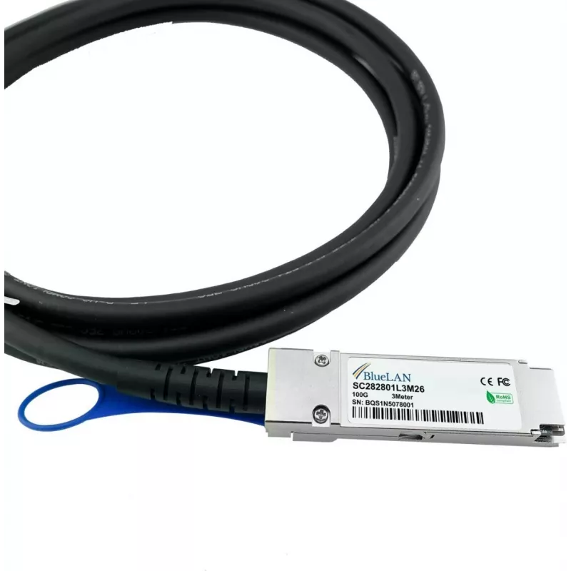 BlueOptics CBL-NTWK-0943-SQ28C10M-BL InfiniBand kábel 10 m QSFP28 oranžový