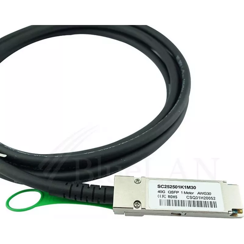 BlueOptics MikroTik Q+DA0003 kompatibilný BlueLAN QSFP Direct Attach kábel, 40GBASE-CR4, 30AWG, 3m