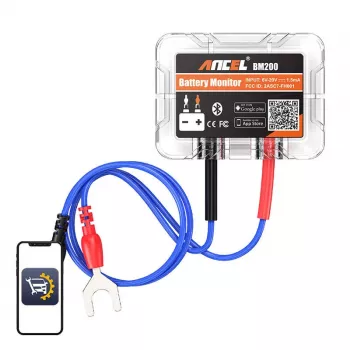 Bluetooth tester batérií ANCEL BM200 6-20V DC