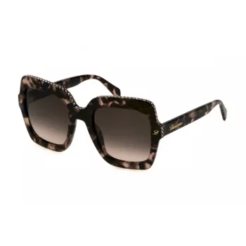 BLUMARINE dámske slnečné okuliare SBM836S5301GQ - oversized square butterfly rám, sivé gradientové šošovky, UV400 ochrana