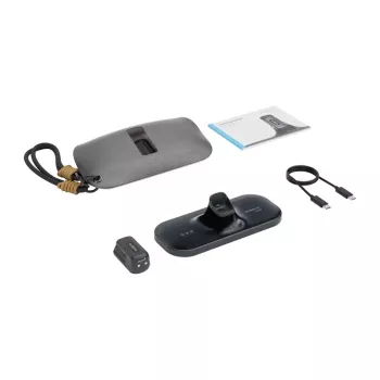 BoboVR CG2 nabíjacia stanica pre VR headsety – 3-in-1 magnetická dokovacia stanica s 350mAh klipom a cestovným puzdrom, čierna