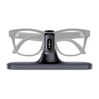 BoboVR CG2 nabíjacia stanica pre VR headsety – 3-in-1 magnetická dokovacia stanica s 350mAh klipom a cestovným puzdrom, čierna