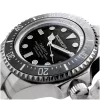 BOBROFF BF001 pánske analógové quartz hodinky 44 mm čierny kožený remienok