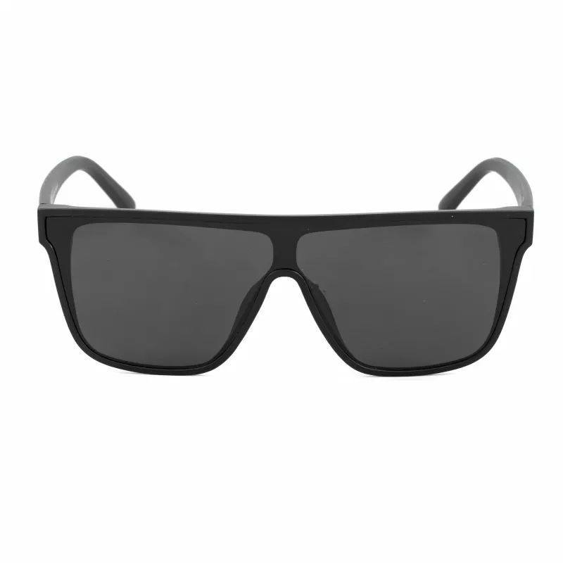 Bobroff BFG0032-S05P pánske slnečné okuliare – polarizované, čierny rám, sivé sklá, 143 mm