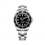 BOBROFF MAN BF0001J1 analógové quartzové hodinky 44mm čierny ciferník kožený remienok