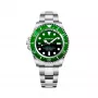 BOBROFF MAN BF0002ibv analógové quartzové hodinky 42mm čierny ciferník kožený remienok