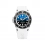 BOBROFF MAN BF0003i-BFSTB 42mm pánske quartz náramkové hodinky nerezová oceľ čierny ciferník strieborný náramok