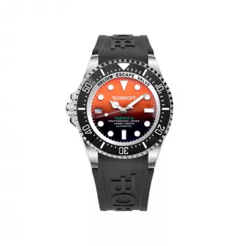 BOBROFF MAN BF0004i-BFSTN 42 mm quartzové analógové hodinky čierny ciferník kožený remienok