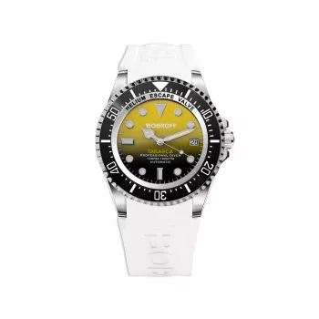 BOBROFF MAN BF0008-BFSTB analógové quartzové hodinky 44 mm nerezová oceľ čierna koža