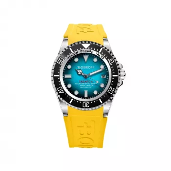 BOBROFF MAN BF0009-BFSTA 44 mm quartz analógové hodinky nerezová oceľ strieborná