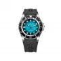 BOBROFF MAN BF0009-BFSTN analógové quartz hodinky 44mm nerezové puzdro čierny ciferník kožený remienok