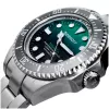 BOBROFF MAN BF002 analógové quartz náramkové hodinky 44mm čierny kožený remienok