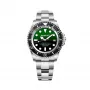 BOBROFF MAN BF002 analógové quartz náramkové hodinky 44mm čierny kožený remienok