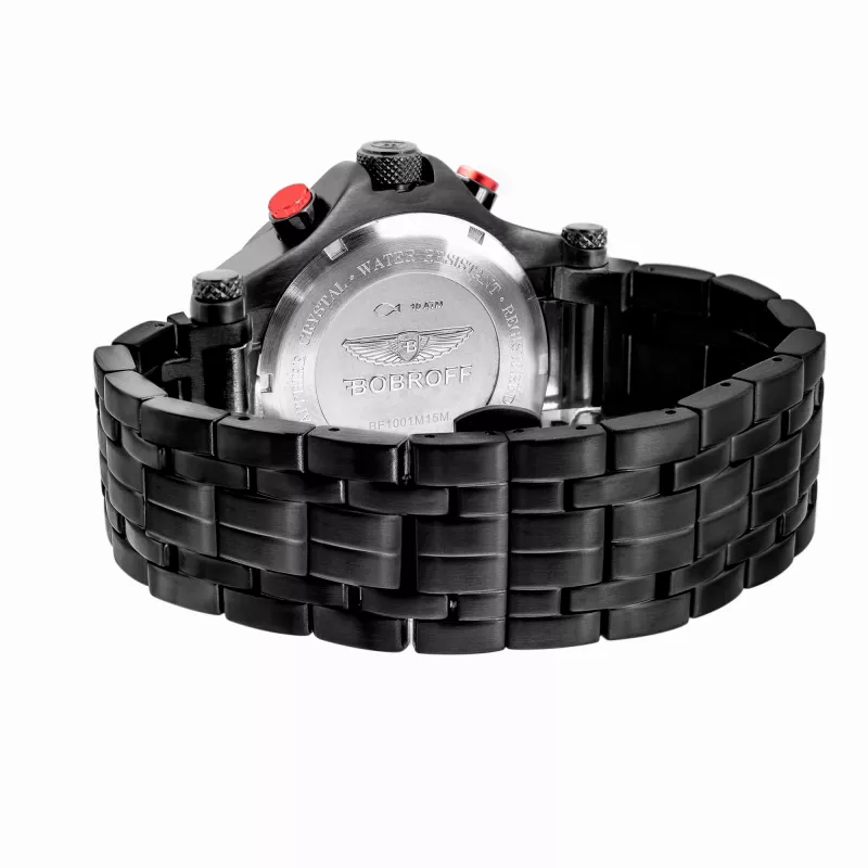 BOBROFF MAN BF1001M41M 44mm quartz hodinky z ušľachtilej ocele