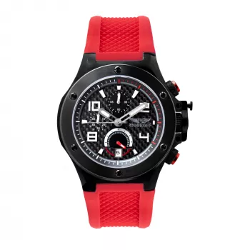 BOBROFF MAN BF1002M14 analógové quartz hodinky 42mm čierny ciferník kožený remienok