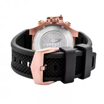 BOBROFF MAN BF1002M15 Analogové quartzové hodinky 43 mm čierny ciferník kožený remienok