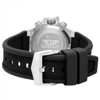 BOBROFF MAN BF1002M20 analógové quartzové hodinky 43mm čierny ciferník kožený remienok